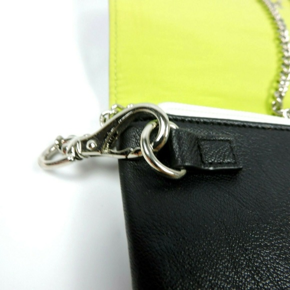 Miche Black White Art Deco Clutch Faux Leather - Picture 5 of 8